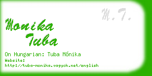 monika tuba business card