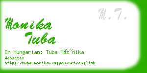 monika tuba business card